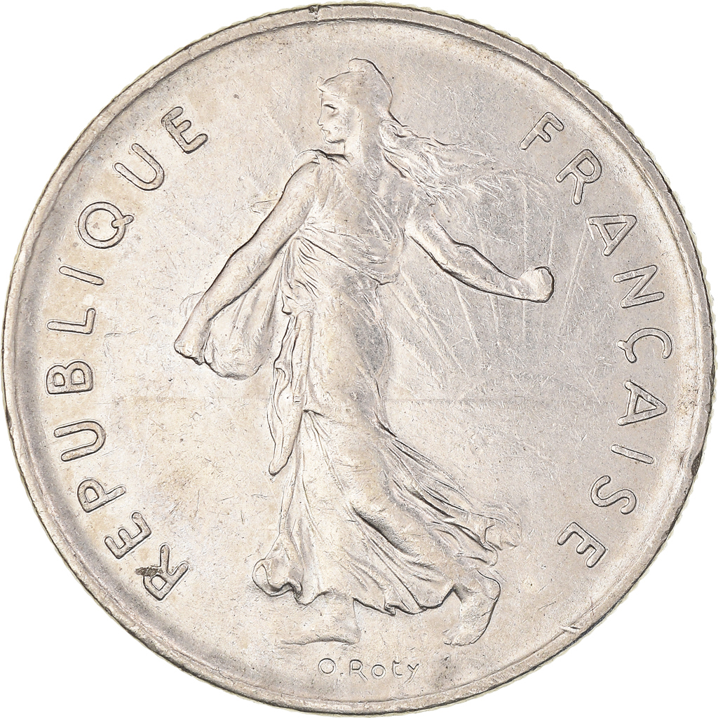 Moneda, Francia, 5 Francs, 1973