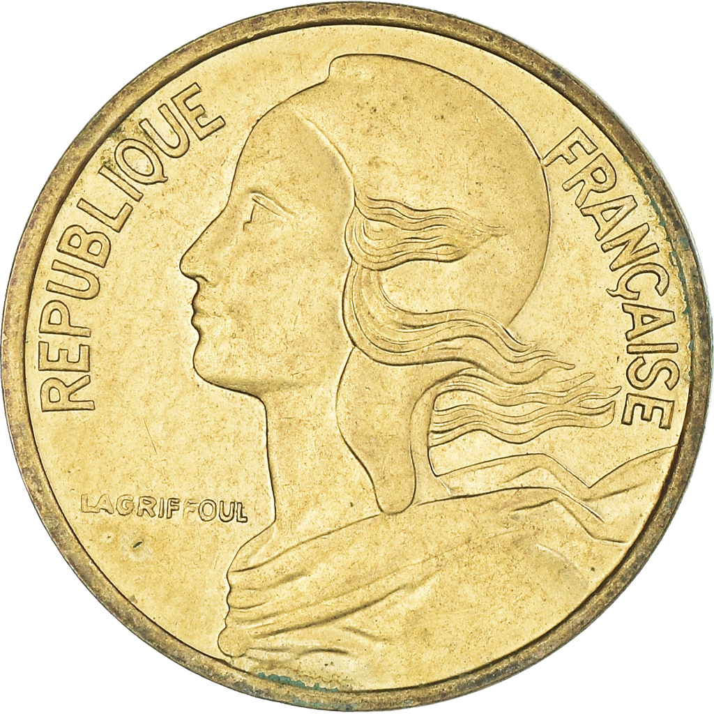 Moneda, Francia, 5 Centimes, 1986