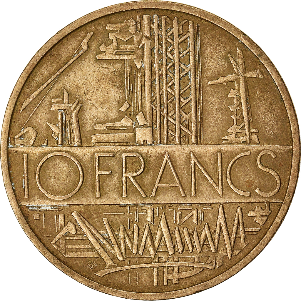 Moneda, Francia, 10 Francs, 1977