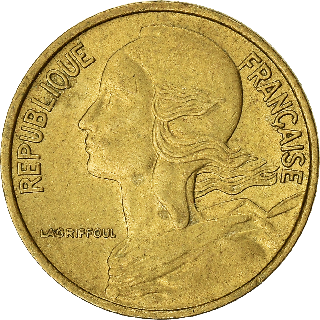 Moneda, Francia, 5 Centimes, 1968