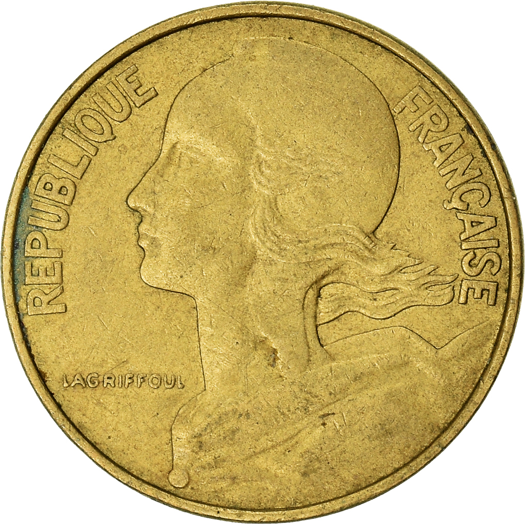 Moneda, Francia, 10 Centimes, 1974