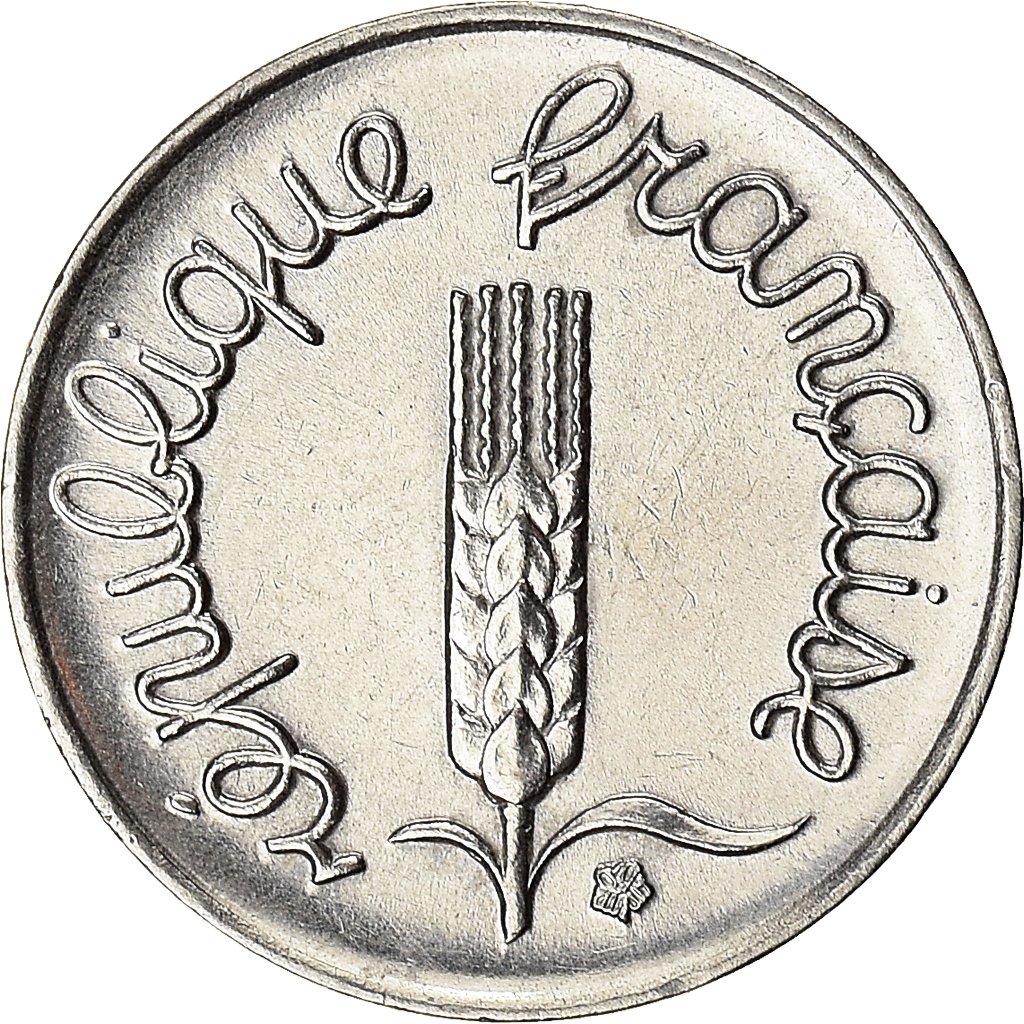 Moneda, Francia, Centime, 1965