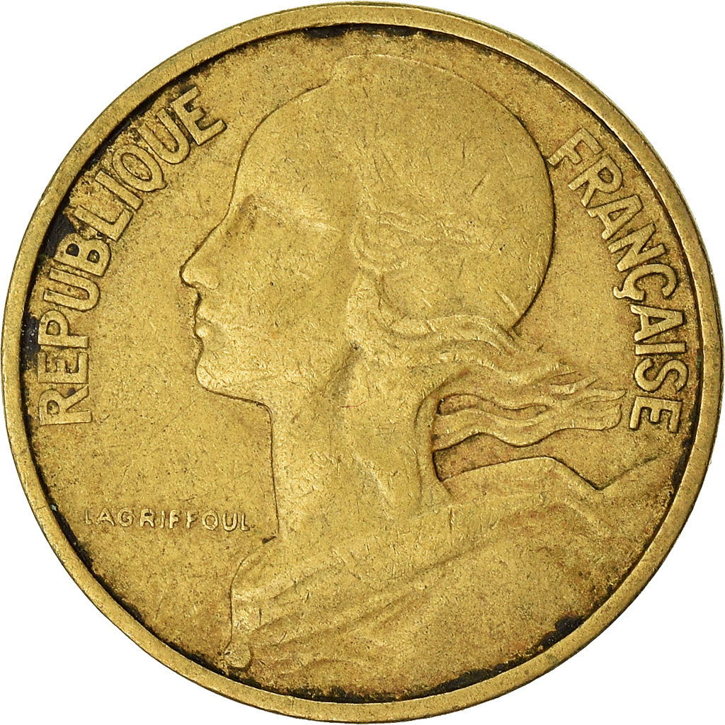 Moneda, Francia, 10 Centimes, 1965