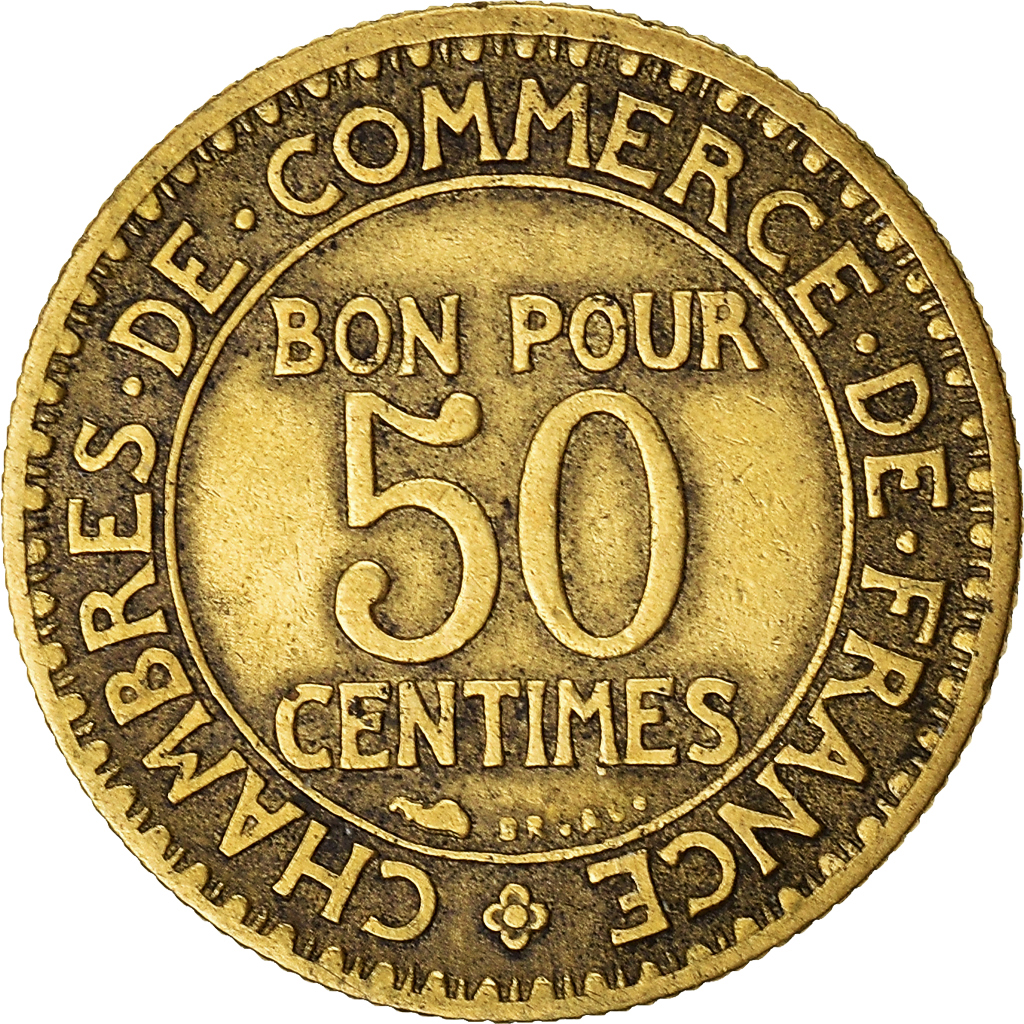 Moneda, Francia, 50 Centimes, 1922