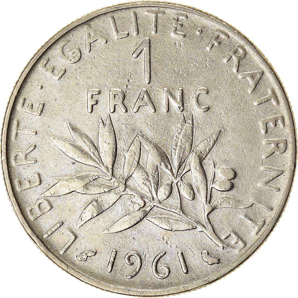 Moneda, Francia, Franc, 1961