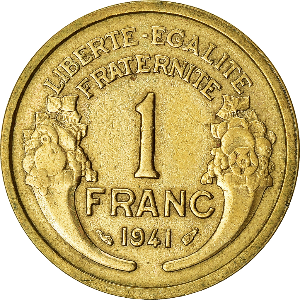 Moneda, Francia, Franc, 1941