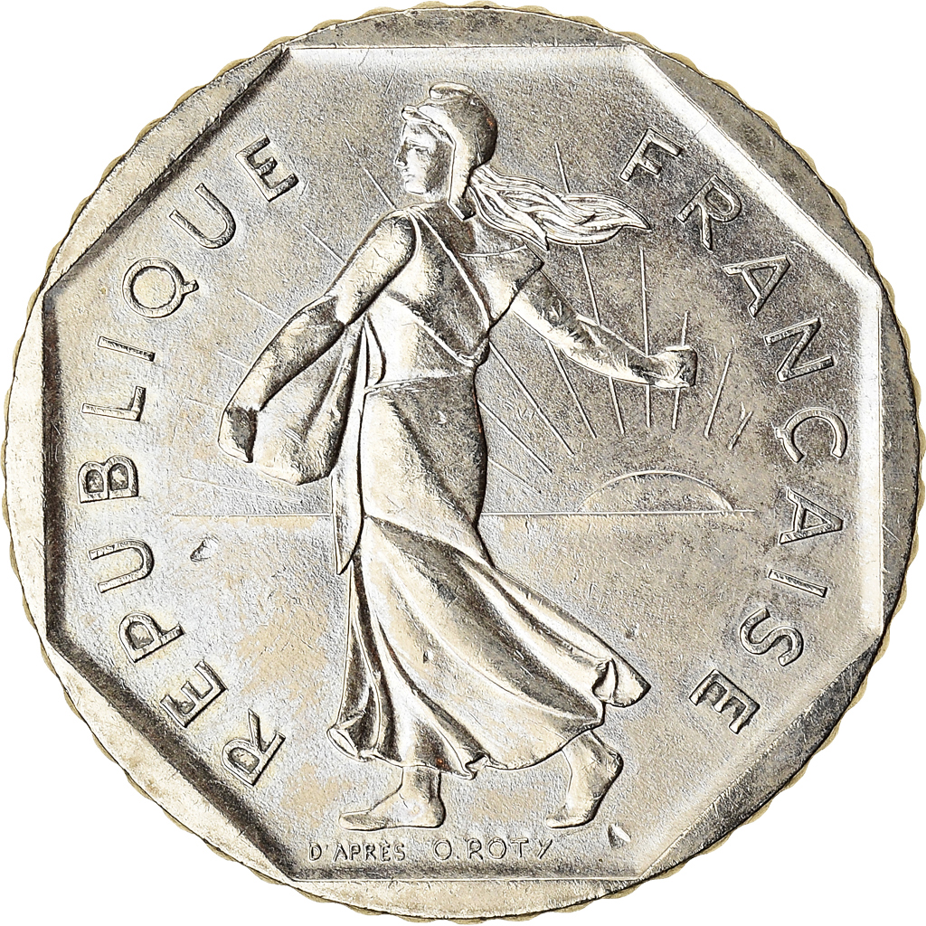 Moneda, Francia, 2 Francs, 1981