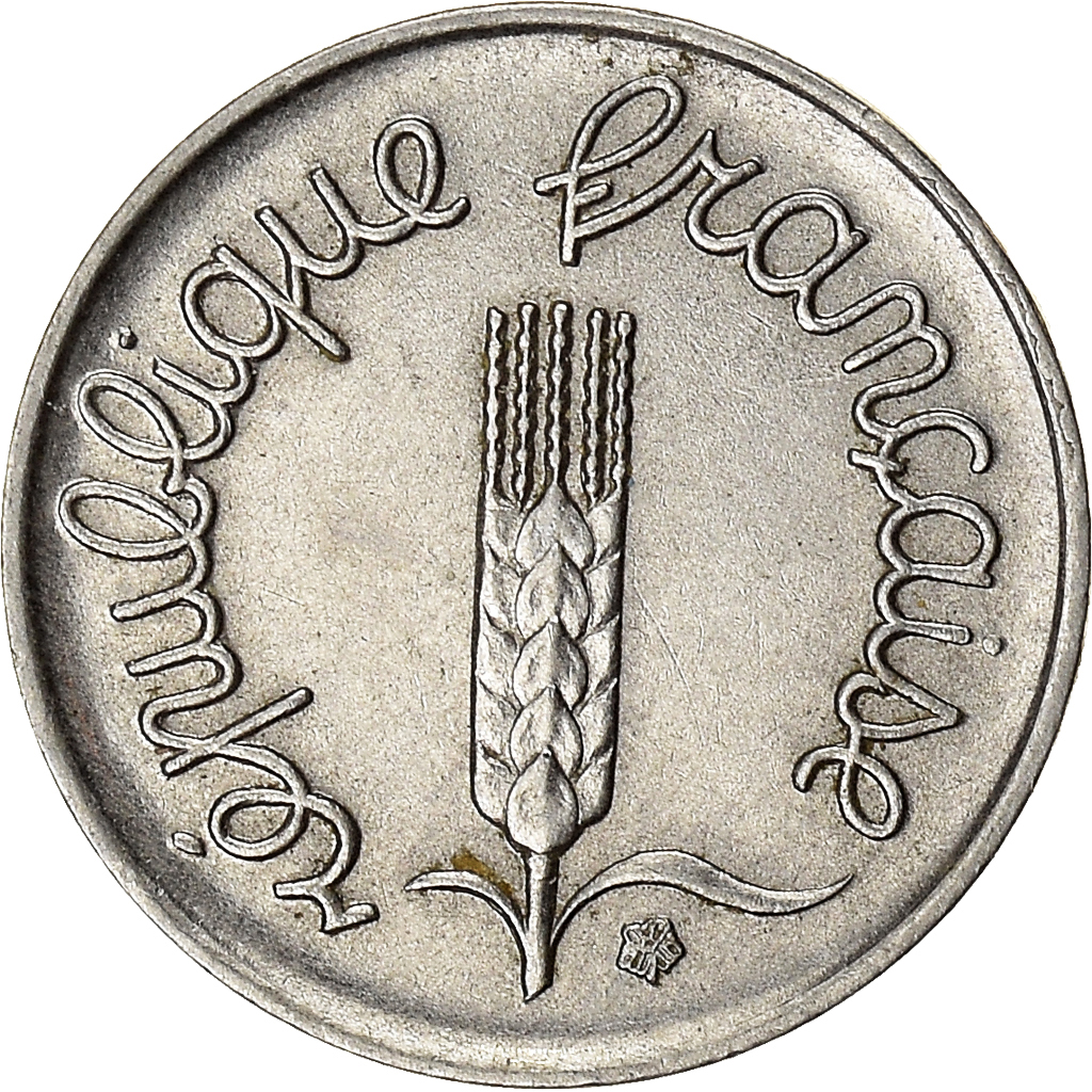 Moneda, Francia, Centime, 1966