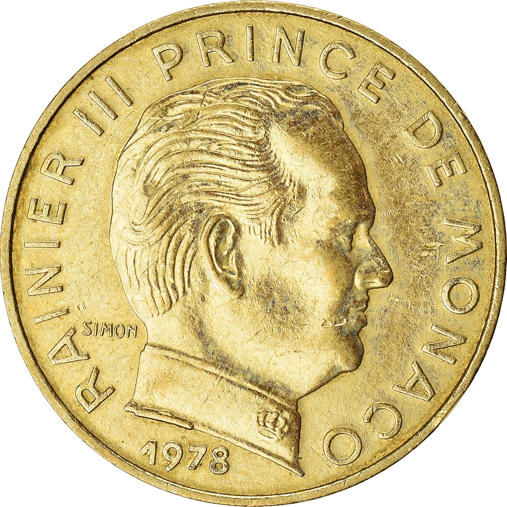 Moneda, Mónaco, 20 Centimes, 1978