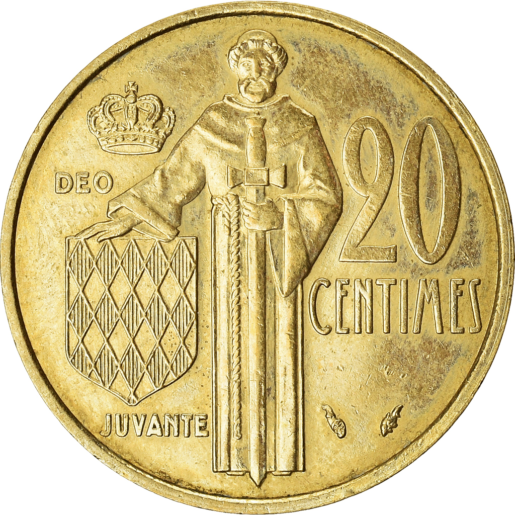Moneda, Mónaco, 20 Centimes, 1978