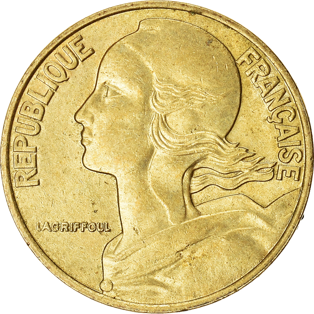 Moneda, Francia, 5 Centimes, 1993