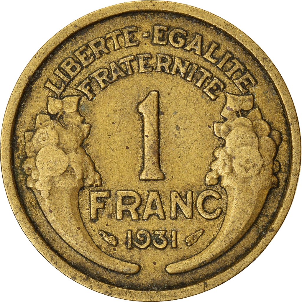 Moneda, Francia, Franc, 1931