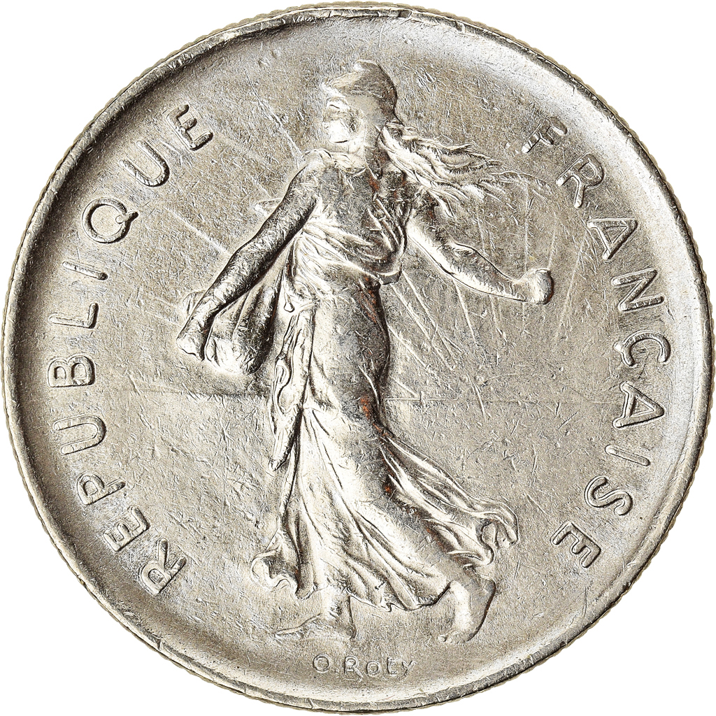 Moneda, Francia, 5 Francs, 1971
