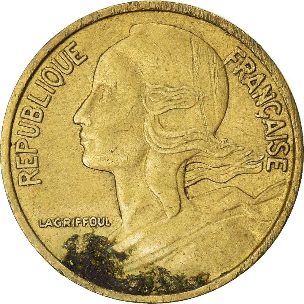 Moneda, Francia, 5 Centimes, 1969