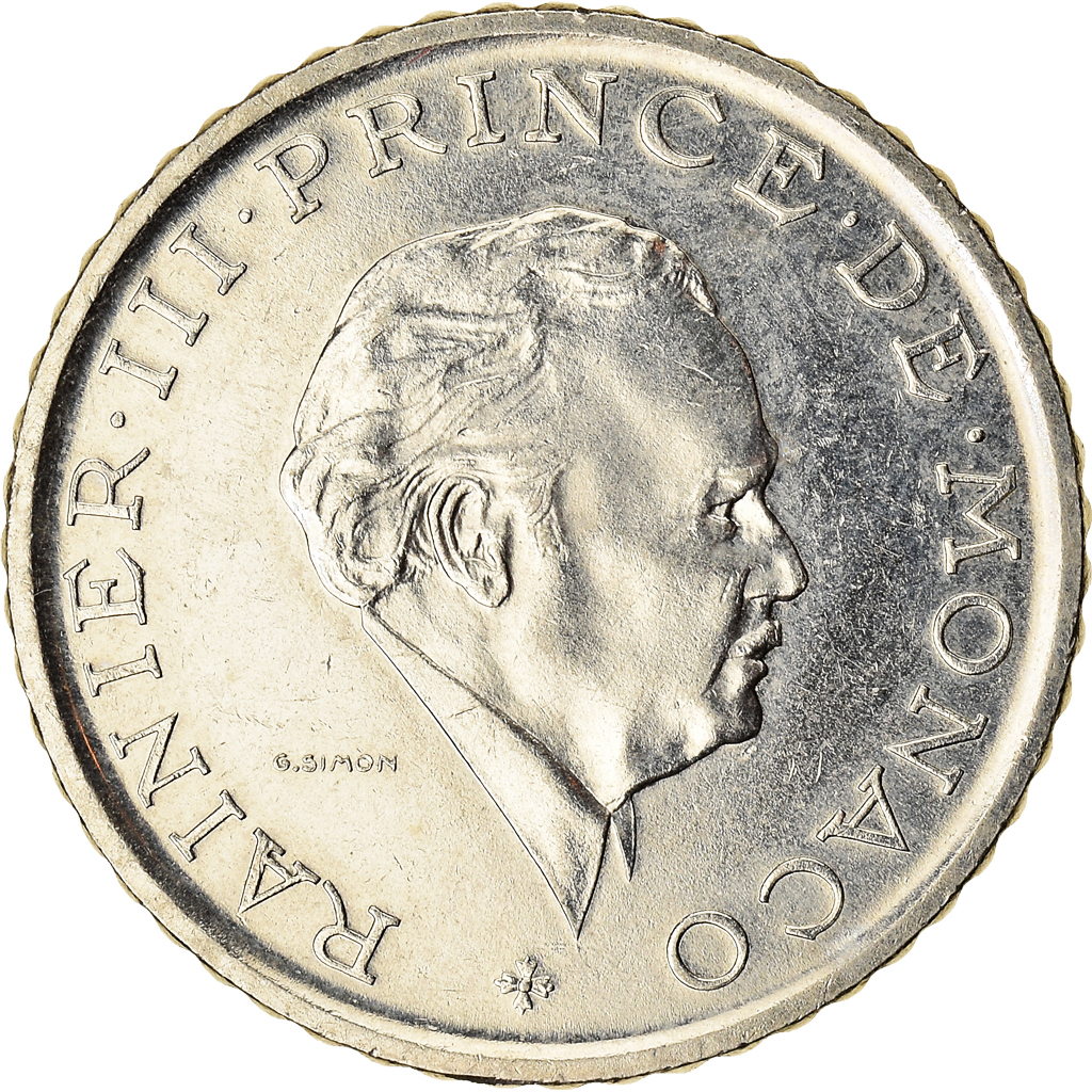 Moneda, Mónaco, 2 Francs, 1982
