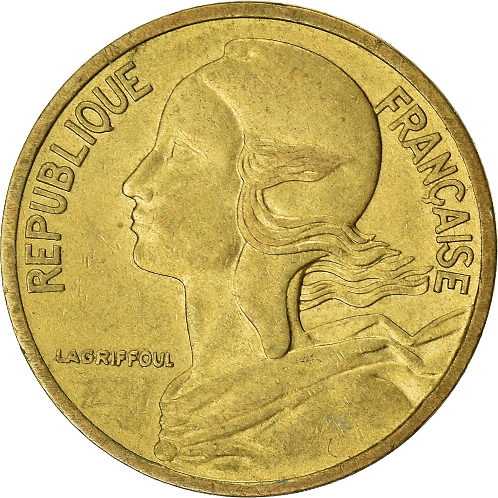 Moneda, Francia, 5 Centimes, 1976