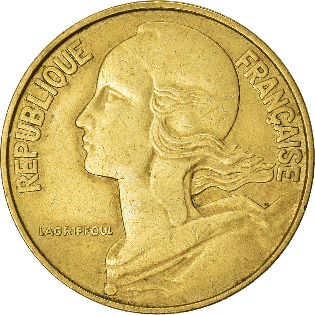Moneda, Francia, 20 Centimes, 1971