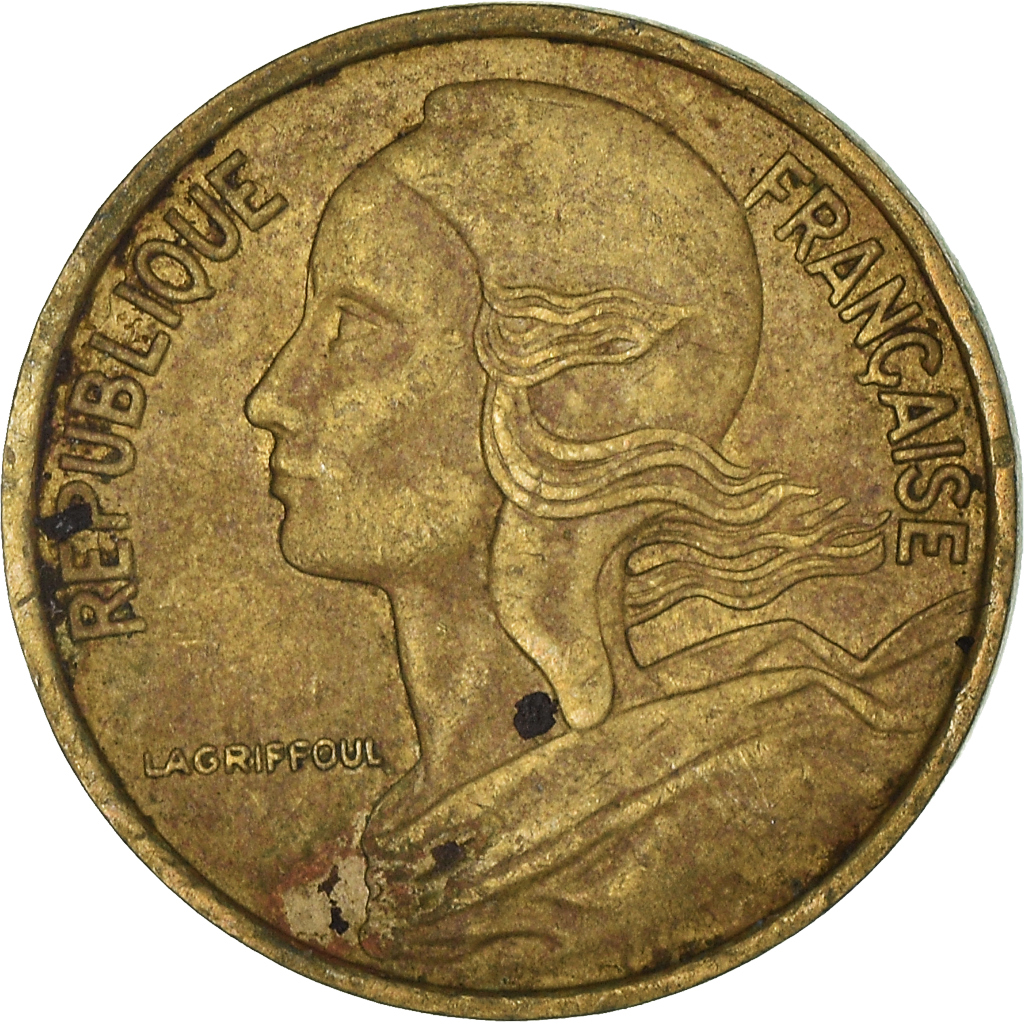 Moneda, Francia, 5 Centimes, 1970