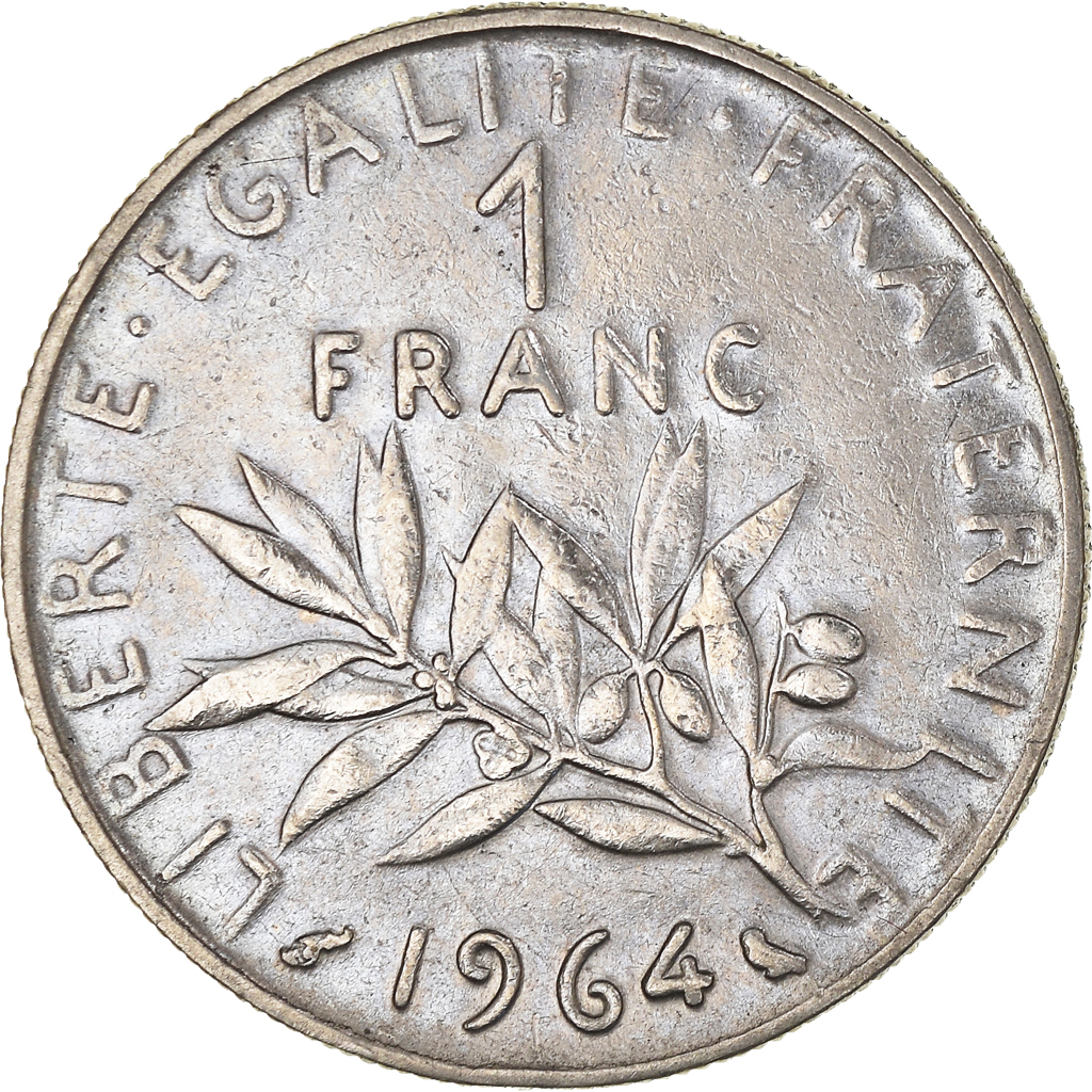 Moneda, Francia, Franc, 1964