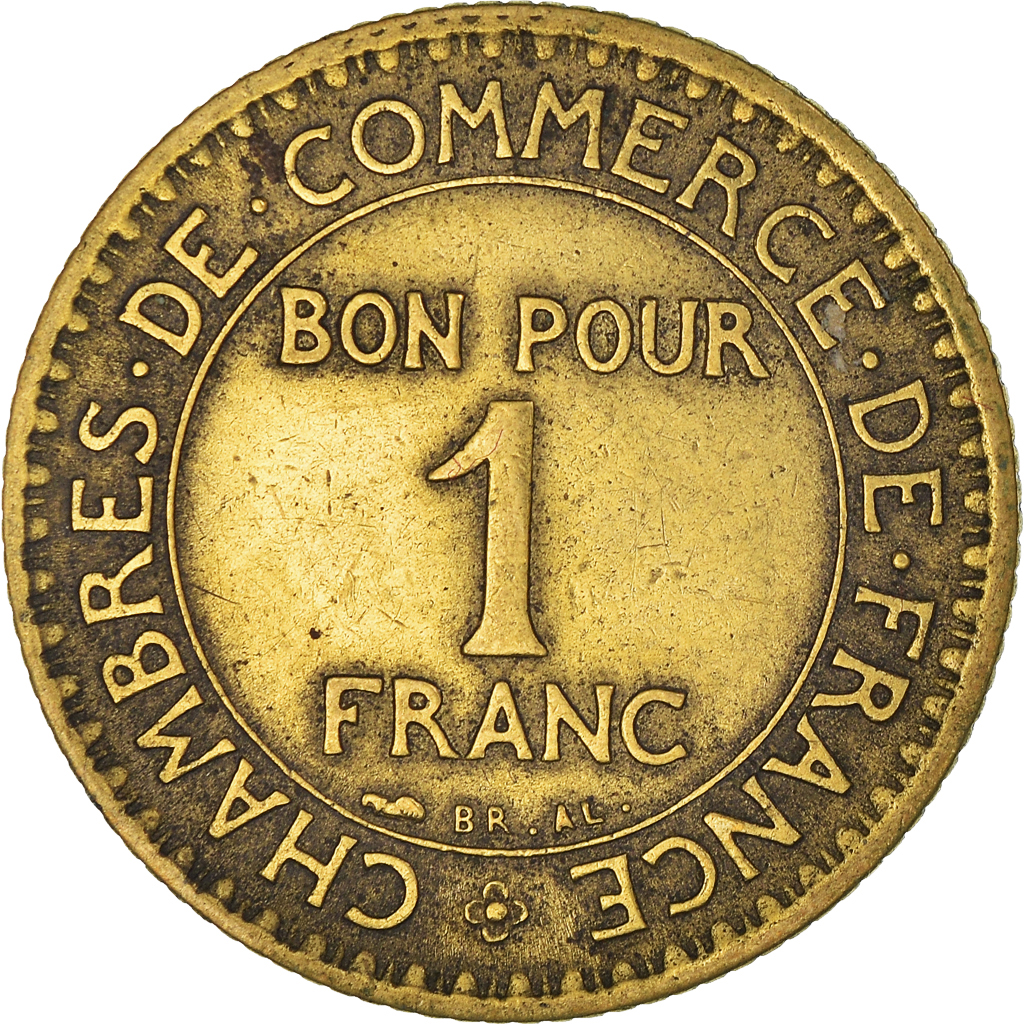 Moneda, Francia, Franc, 1921