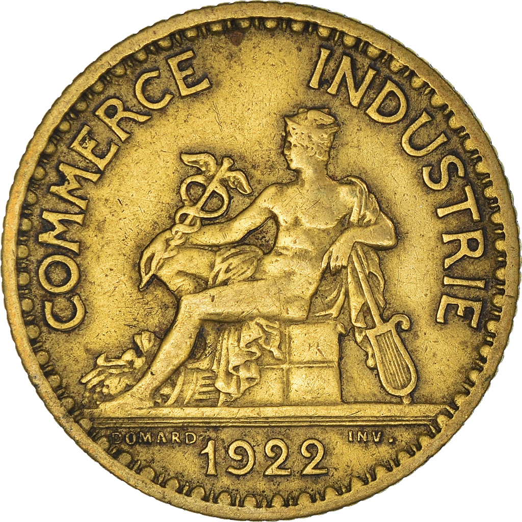 Moneda, Francia, Franc, 1922