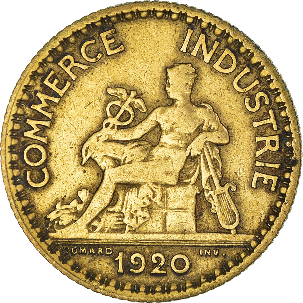 Moneda, Francia, Franc, 1920