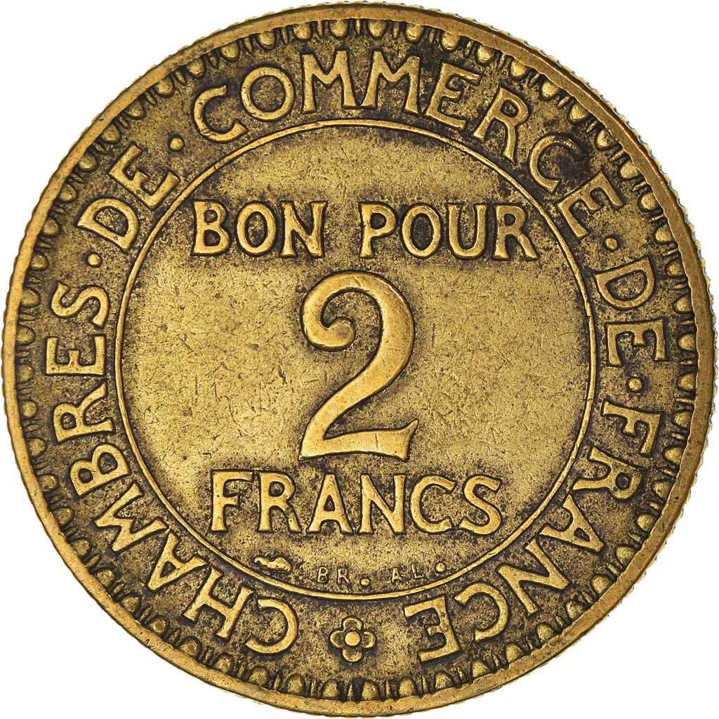 Moneda, Francia, 2 Francs, 1925
