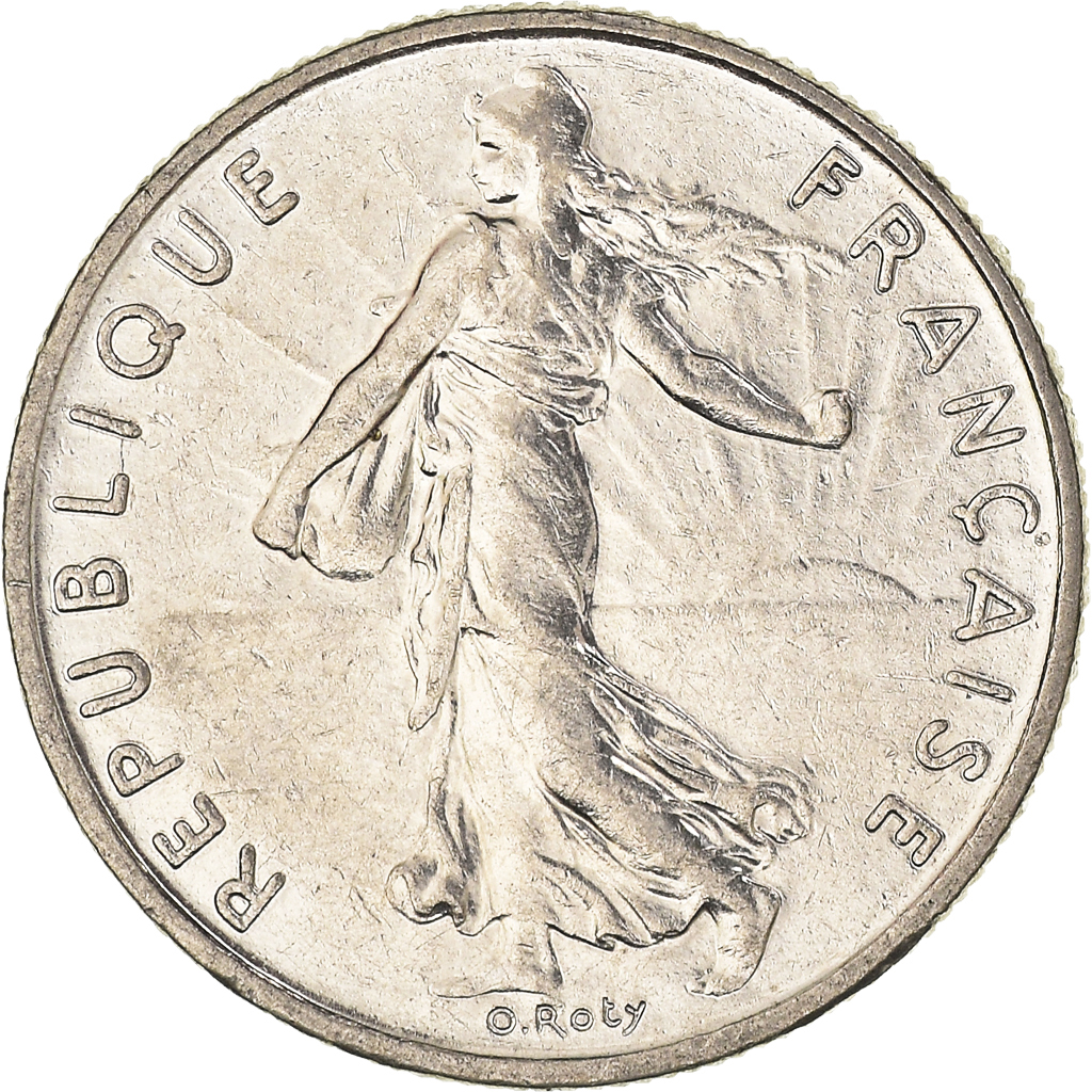 Moneda, Francia, 1/2 Franc, 1991