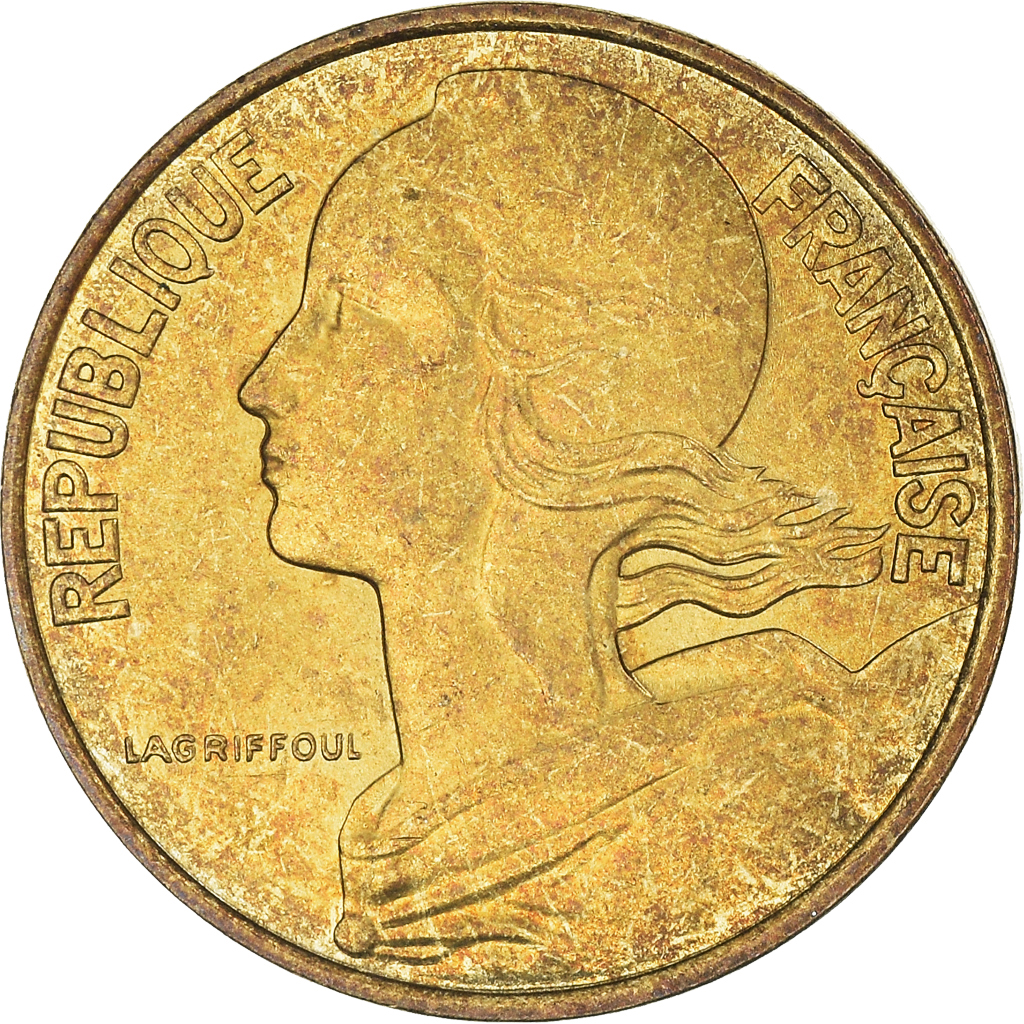 Moneda, Francia, 10 Centimes, 1992