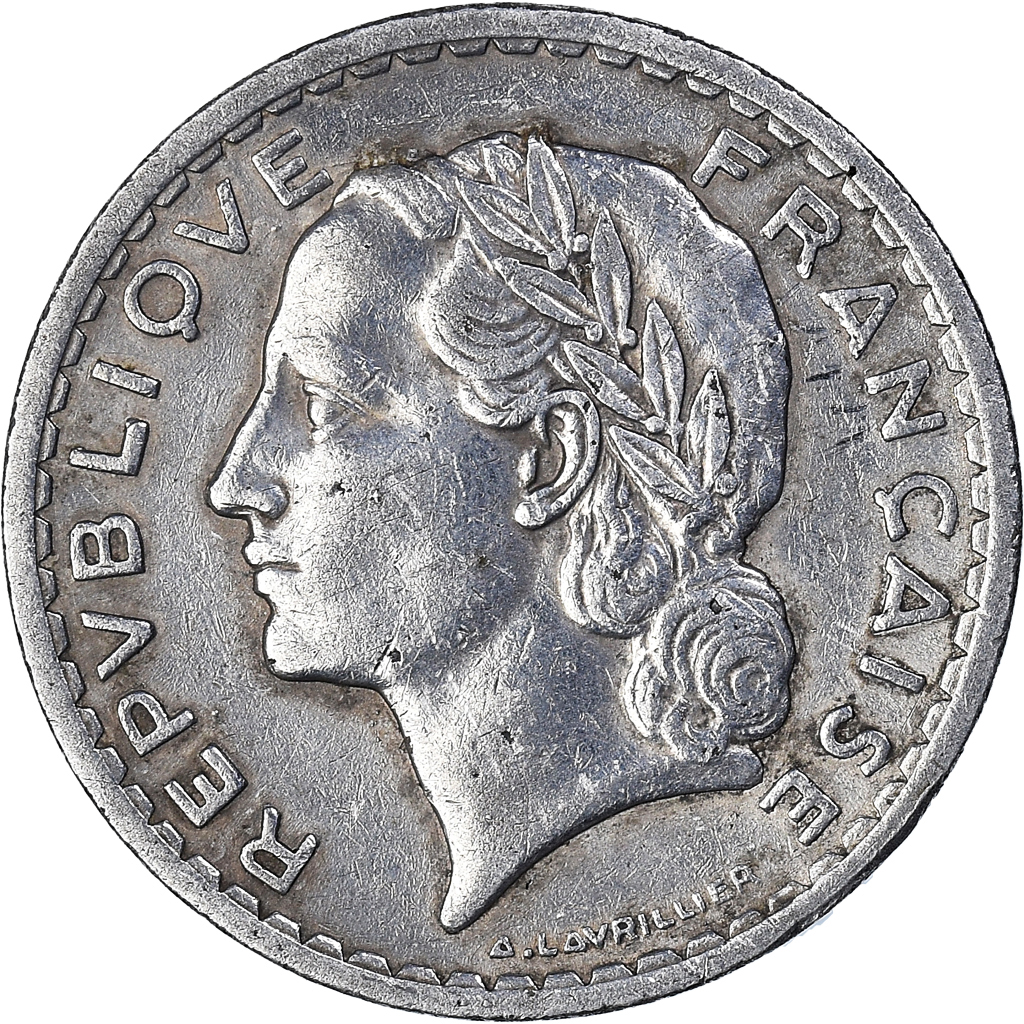 Moneda, Francia, 5 Francs, 1947