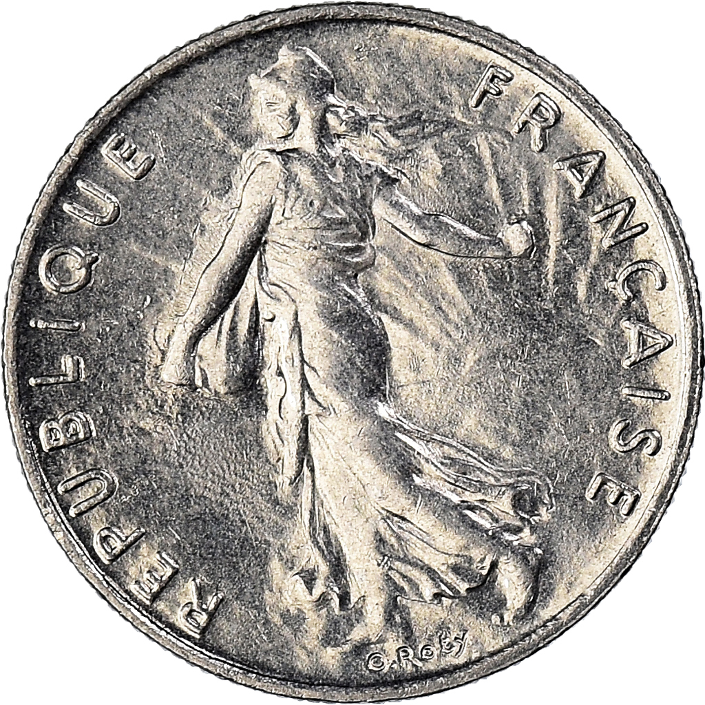 Moneda, Francia, 1/2 Franc, 1997