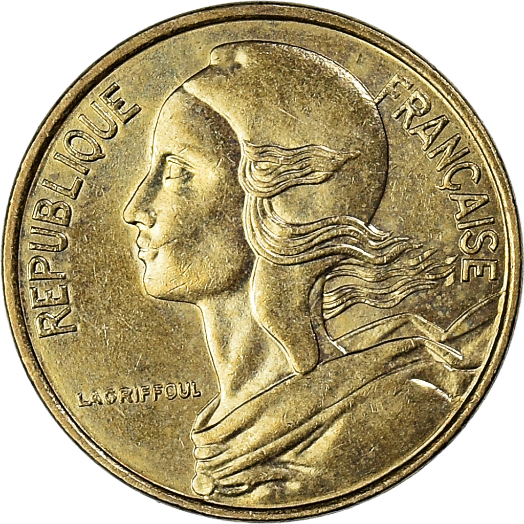 Moneda, Francia, 5 Centimes, 1996