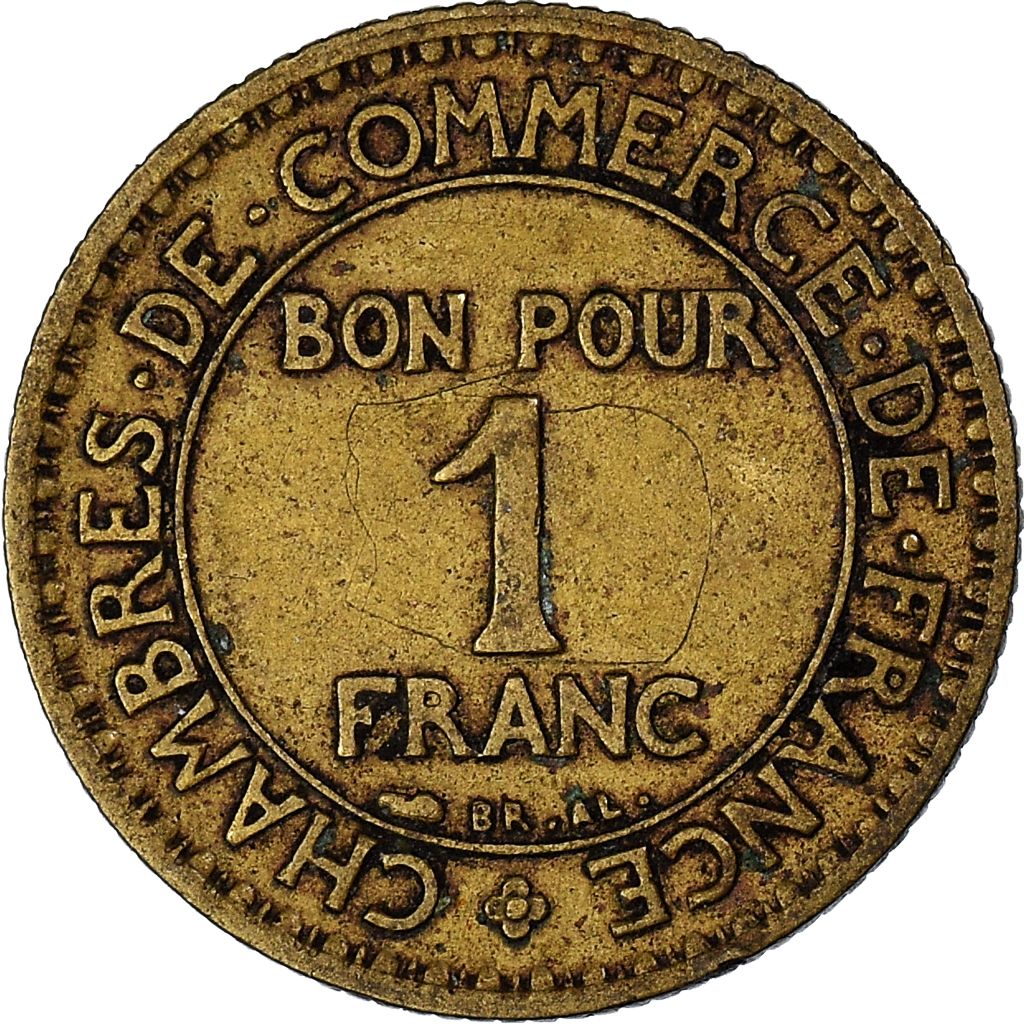 Moneda, Francia, Franc, 1925