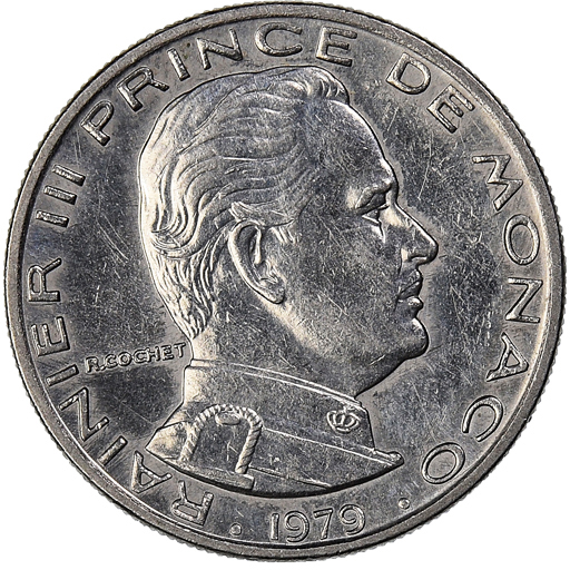 Moneda, Mónaco, Franc, 1979