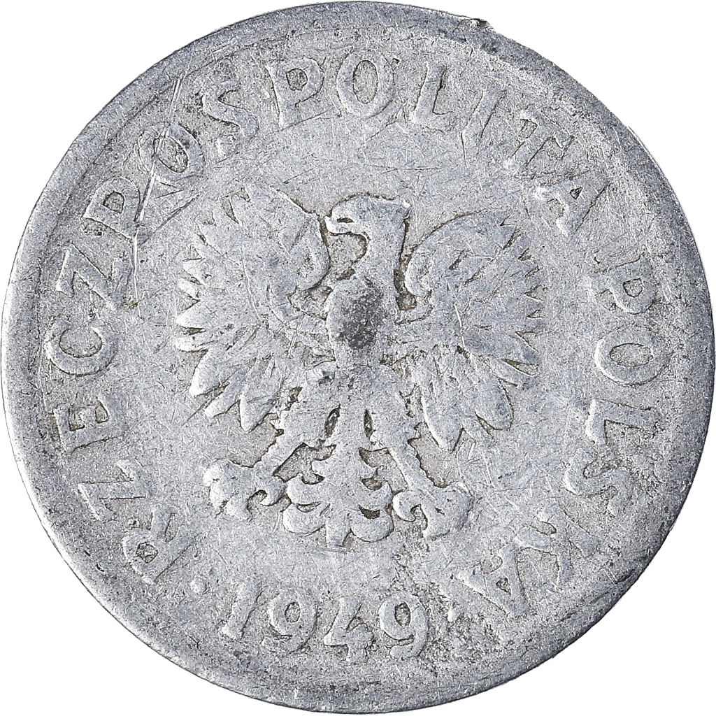 Moneda, Polonia, 20 Groszy, 1949