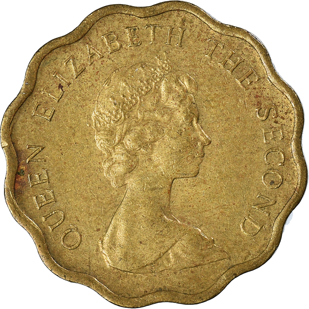 Moneda, Hong Kong, 20 Cents, 1975