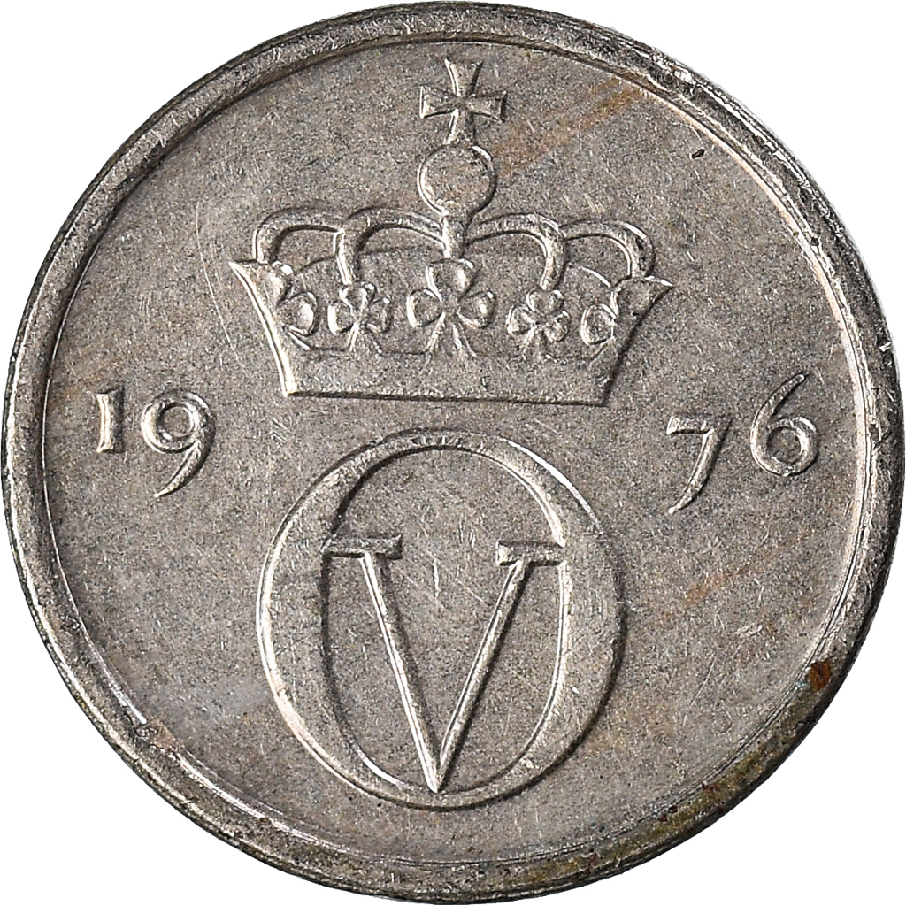 Moneda, Noruega, 10 Öre, 1976