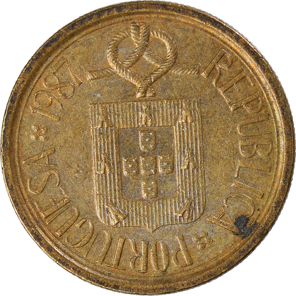 Moneda, Portugal, 5 Escudos, 1987