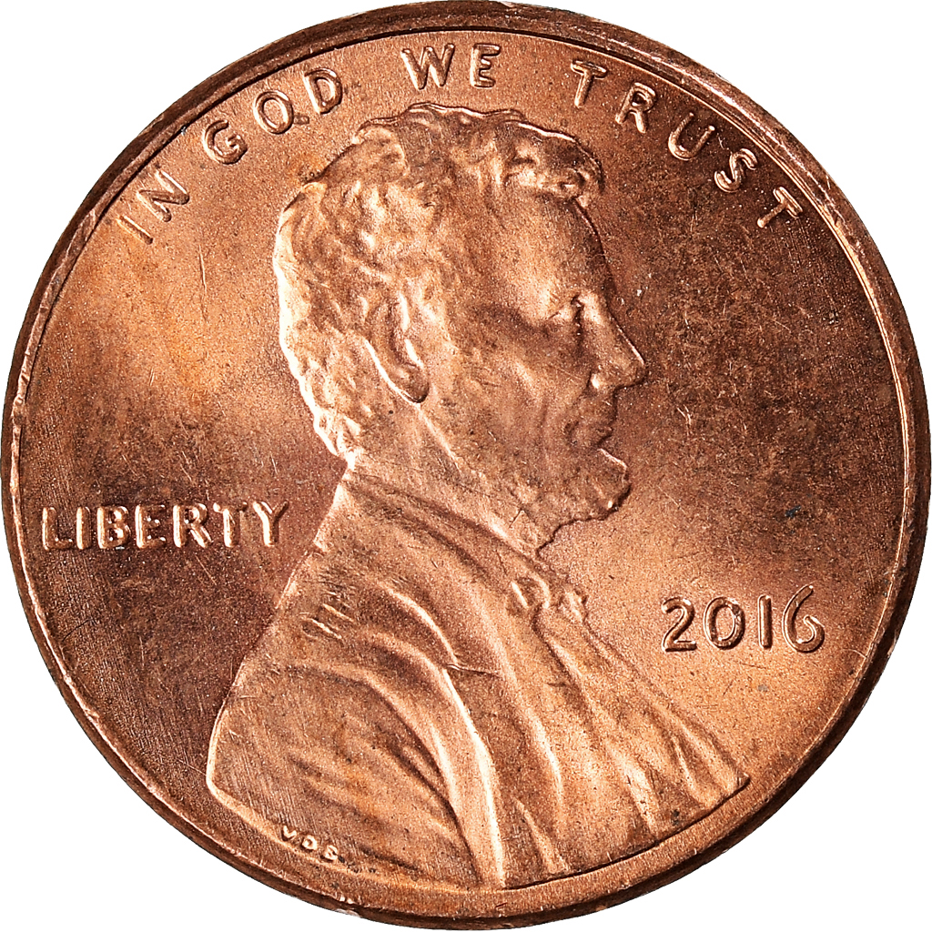 Moneda, Estados Unidos, Cent, 2016