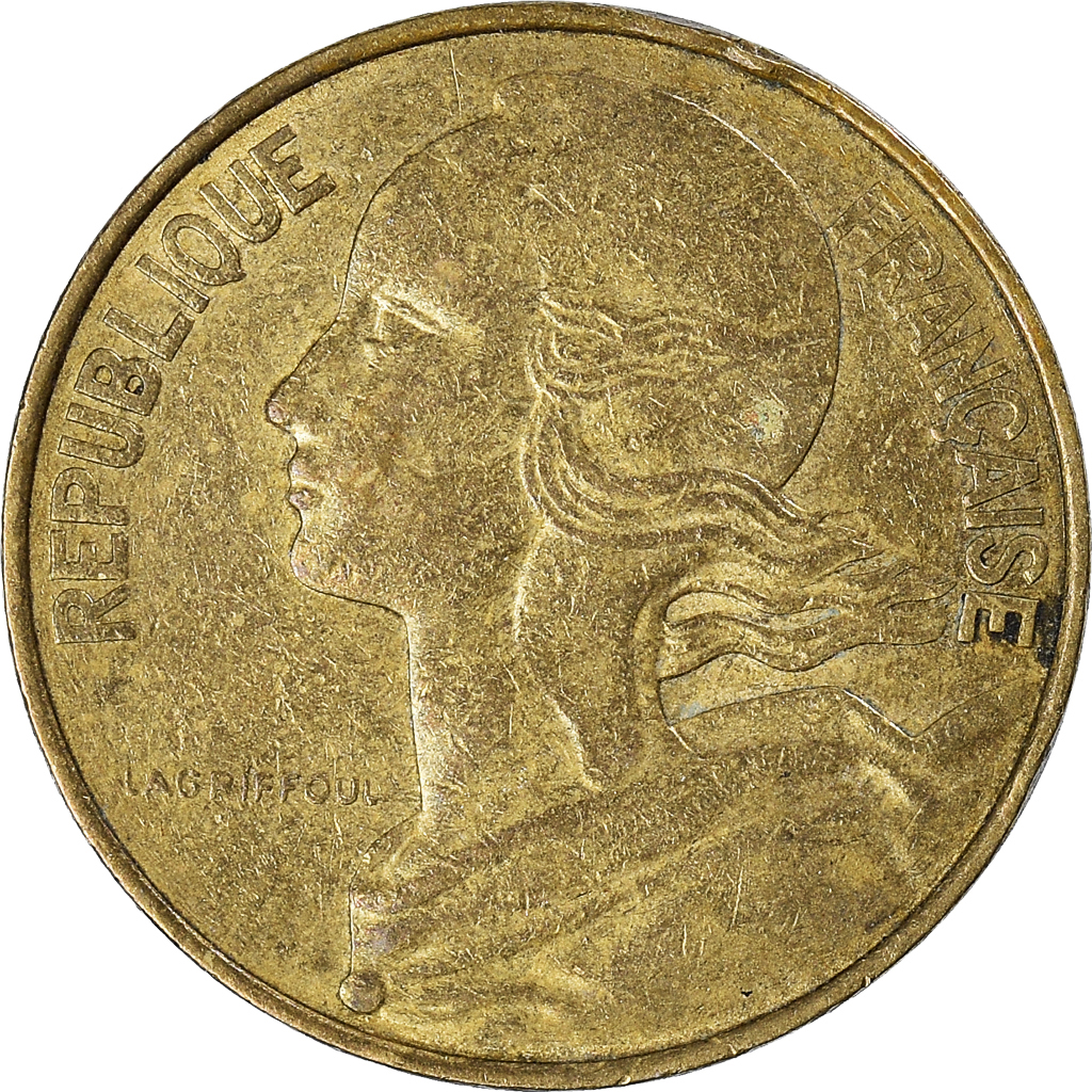Moneda, Francia, 10 Centimes, 1983