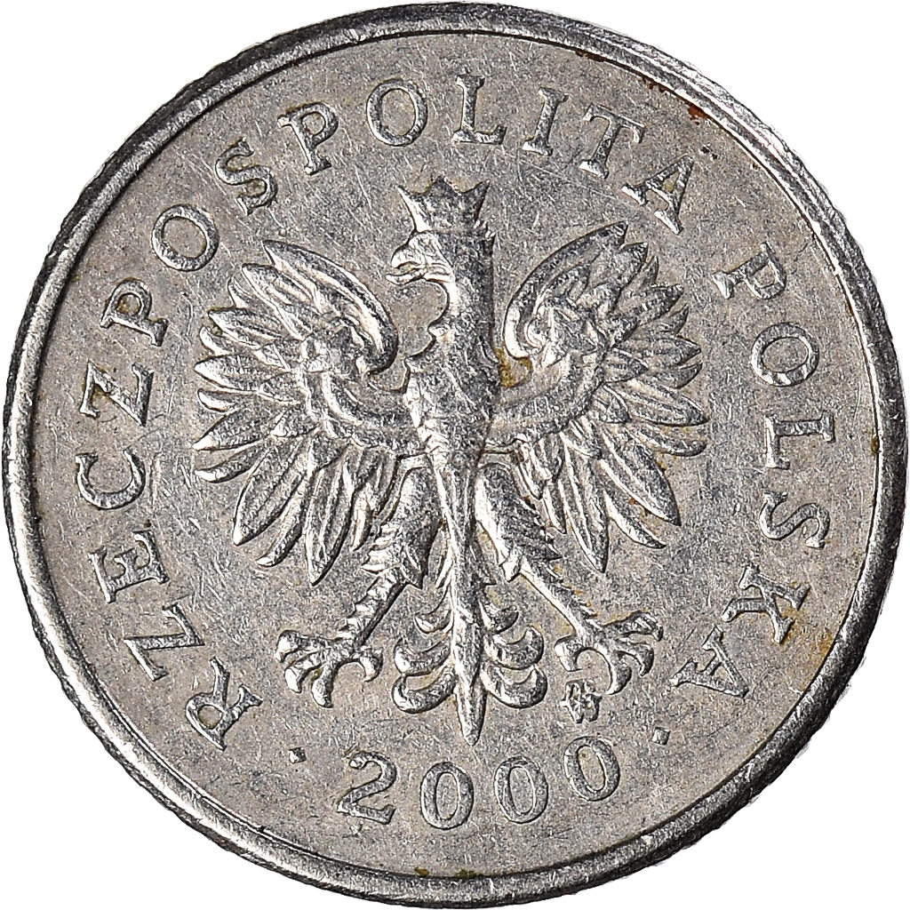 Moneda, Polonia, 10 Groszy, 2000