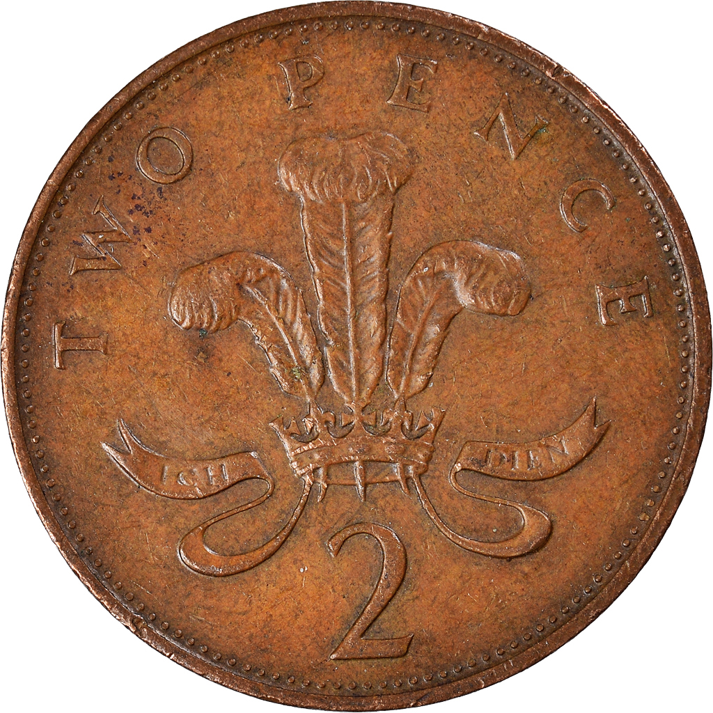 Moneda, Gran Bretaña, 2 Pence, 1989