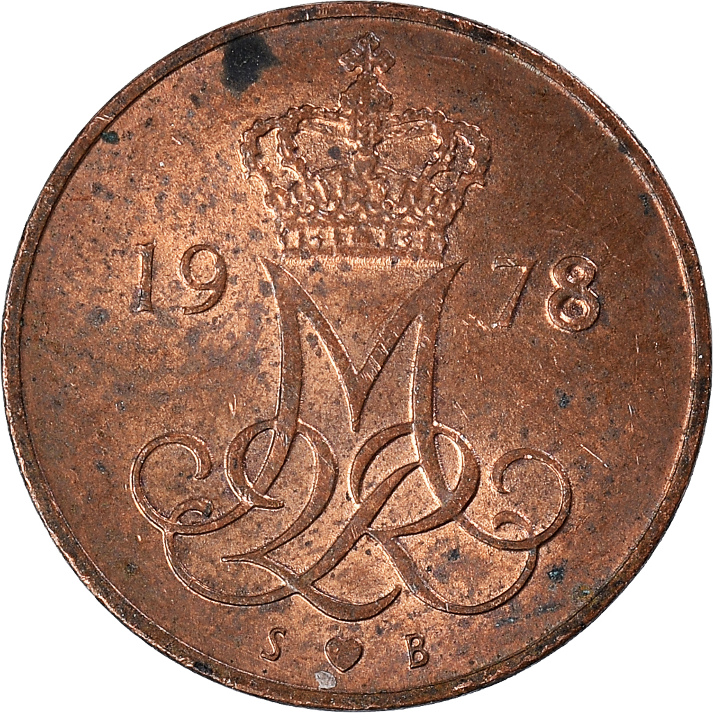 Moneda, Dinamarca, 5 Öre, 1978