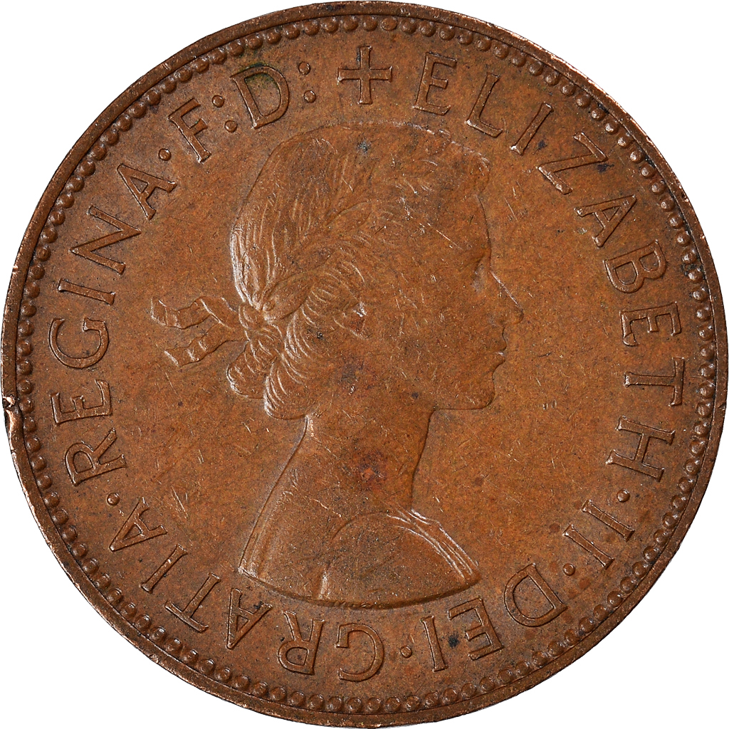 Moneda, Gran Bretaña, 1/2 Penny, 1965
