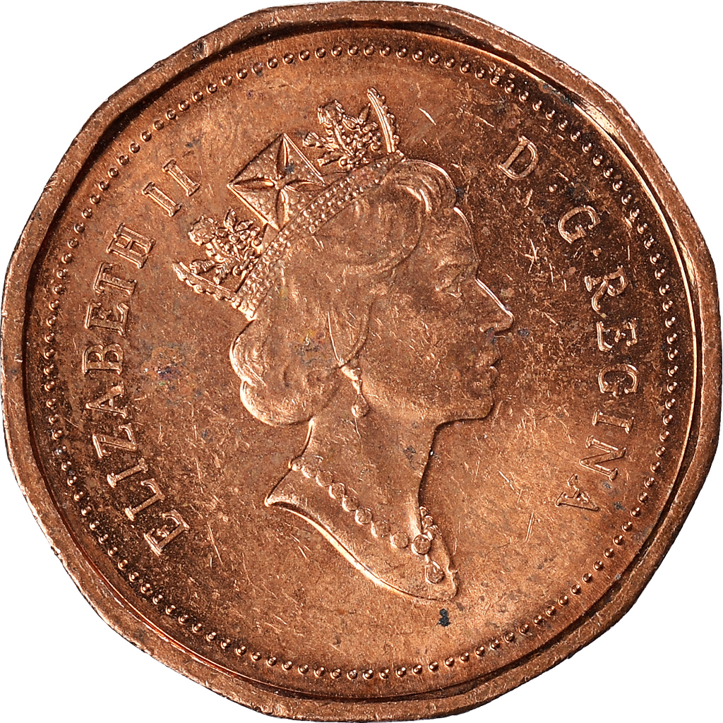 Moneda, Canadá, Cent, 1996
