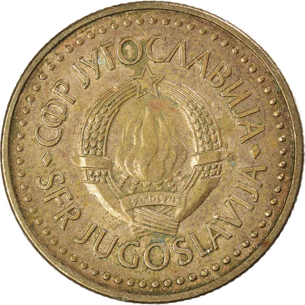 Moneda, Yugoslavia, 5 Dinara, 1983