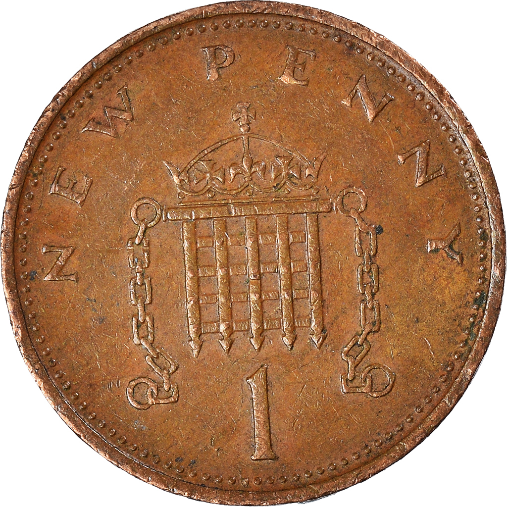 Moneda, Gran Bretaña, New Penny, 1977