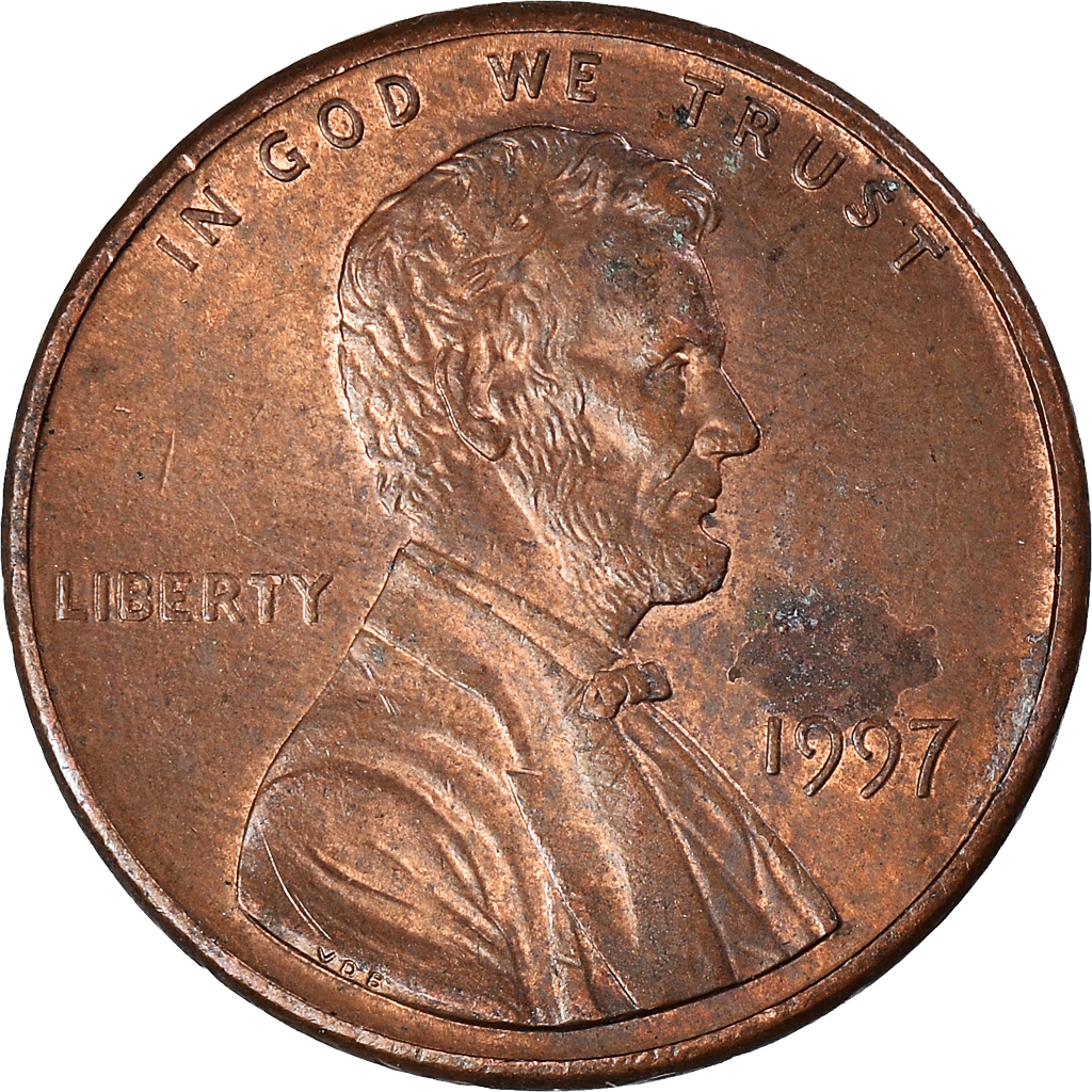 Moneda, Estados Unidos, Cent, 1997