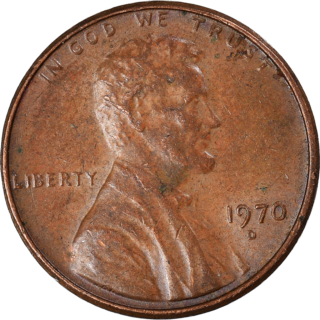 Moneda, Estados Unidos, Cent, 1970