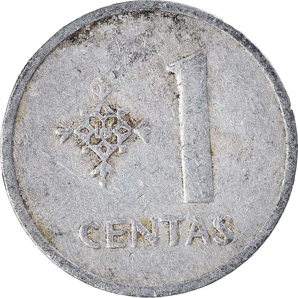 Moneda, Lituania, Centas, 1991
